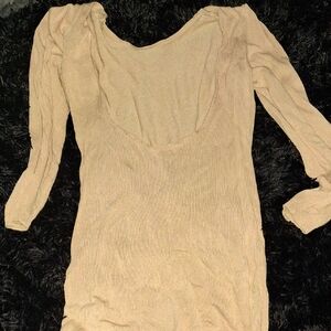 Elegant Beige Women's Top